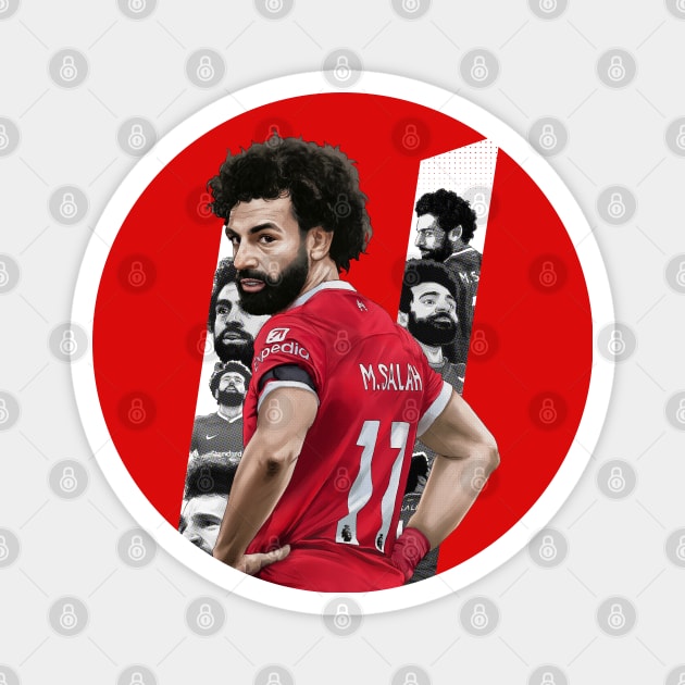 Mo Salah 23/24 ver.white Magnet by cattafound